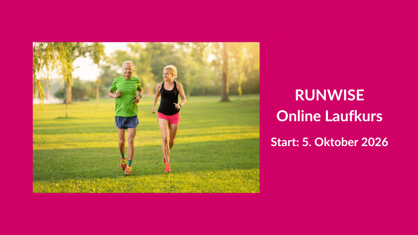 Beatrice und Johannes joggen gemeinsam im Park und präsentieren RUNWISE - den Online-Laufkurs Frü Frauen