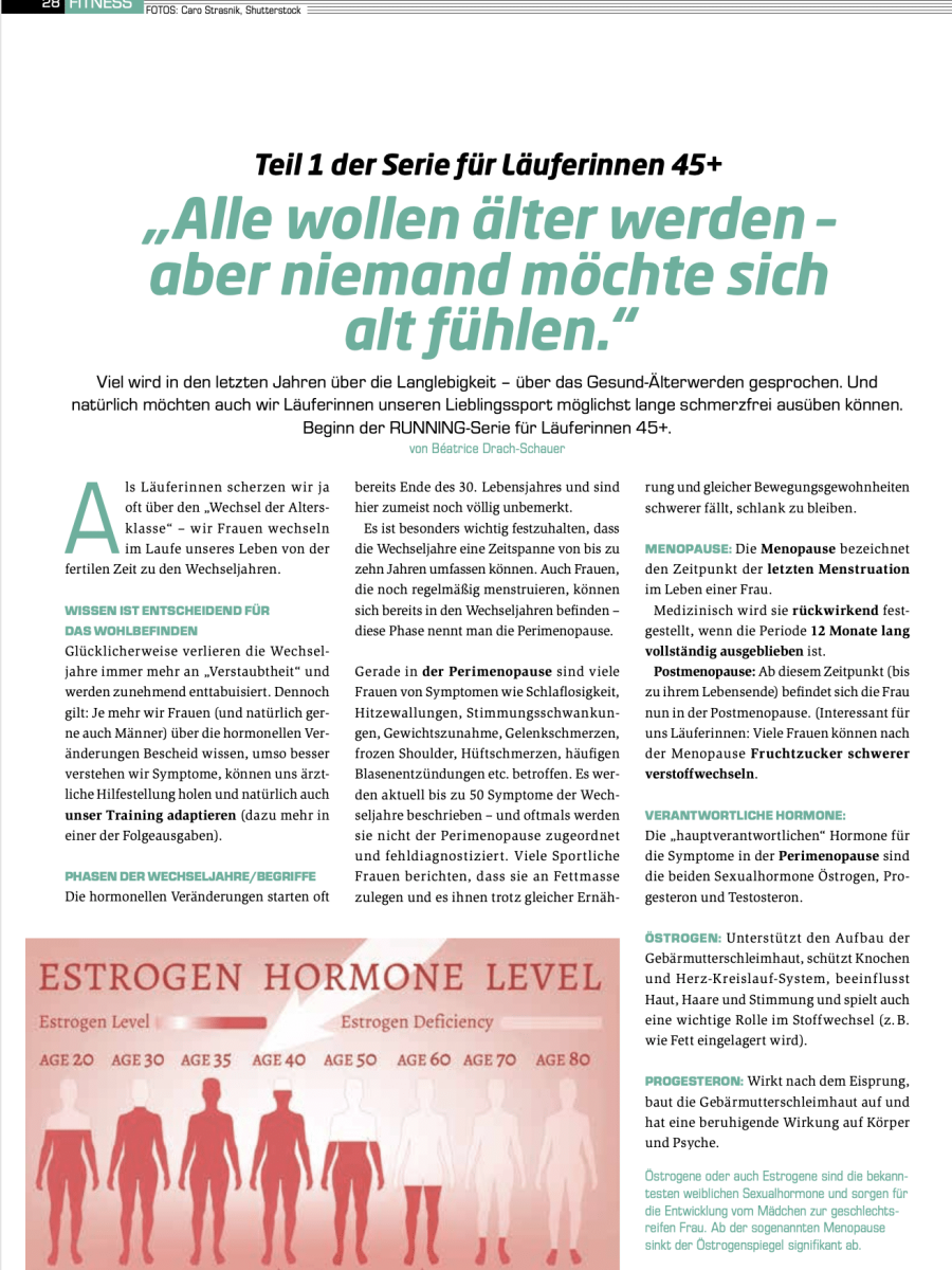 Béatrice Drach – Expertin für Frauengesundheit & Training in den Wechseljahren im RUNNING Magazin